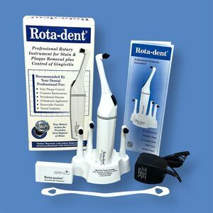 ROTA-DENT Professional Rotary Electric Toothbrush Plaque Removal Tested & Works!